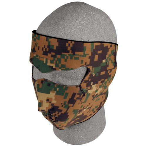 Neoprene Thermal Face Mask, Digital Woodland