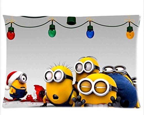 Soul Survivor Pillowcases Custom Minions At Christmas Two Sides Printed 20X30Pillow Case