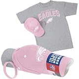 Reebok Philadelphia Eagles Girls Hat, Tee and Wrist Band Combo