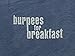Jumpbox Fitness Burpees for Breakfast - Indigo - Men's Training Long Sleeve Triblend Hoody Workout Shirt