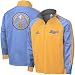 Denver Nugget Jackets : adidas Denver Nugget Gold-Light Blue Midweight Full Zip Jacket