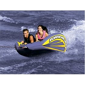 Airhead Matrix V2 2 Person Towable Tube Blue and Yellow