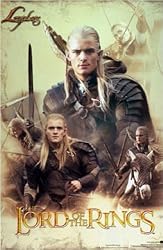 The Lord Of The Rings - Metallic Movie Poster Print (Legolas) (Size: 23" x 32")