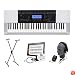 Casio CTK-4200 Premium Keyboard Package with Headphones, Stand, Power Supply, 6-Feet USB Cable and eMedia Instructional Software
