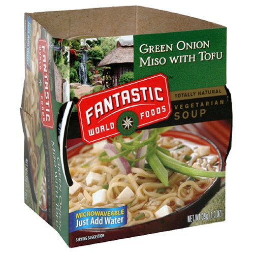 Fantastic Foods Soup Cup, Green Onion Miso with Tofu, 1.3-Ounces (Pack of 12) by Fantastic Foods