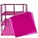Premium Clear Magenta Stackable Base Plates - 4 Pack 10