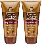 Banana Boat Summer Color Self Tanning Lotion , Deep Dark, 6 oz, 2 ct (Quantity of 2)