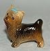 Yorkshire Terrier Dog Yorkie w/Blue Bow Stands Miniature Figurine Ceramic Hagen-RENAKER 3177