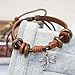 Vintage Dragonfly Leather Wrist Wrap Rope Bracelet Fashion Girls Women Bracelet Adjustable