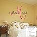 Newsee Decals Personalized Name and Initial Vinyl Wall Art Vinyl Lettering Vinyl Saying Wall Decal