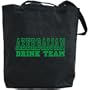 Canvas Tote Bag Black " Drink Team Azerbaijan " Country