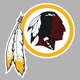 Washington Redskins Auto Car Bumper Decal Sticker 7.5 X 5.25