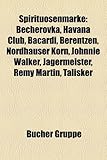 Spirituosenmarke: Becherovka, Havana Club, Bacardi, Berentzen, Nordh User Korn, Johnnie Walker, J Germeister, R My Martin, Talisker-