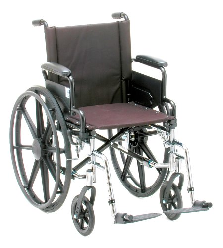 NOVA 7180L Lightweight Wheelchair with Detach Desk Arms and S/A Footrests, 18″