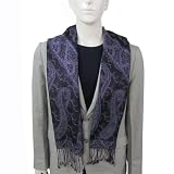 Mens Fashion Neck Scarf in Pure Silk 14 x 65 inches