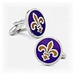 Purple Fleur di Lis Cufflinks Purple Fleur di Lis Cufflinks