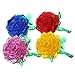 DIY 3D Crystal Puzzle Rose Red/Yellow/Pink/Blue Christmas Decoration Gift