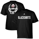 Nebraska Cornhuskers adidas Black Helmet Back Blackshirts T-Shirt