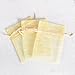 Ling's moment 3 x 4 Inch Sheer Organza Gift Candy Bags (100, Gold)