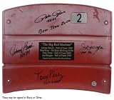 Cincinnati Reds - Big Red Machine - Autographed Cynergy Field Seat Back Signed and Inscribed by Joe Morgan, Johnny Bench, Tony Perez and Pete Rose