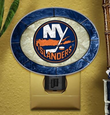 NHL Art-Glass Night Light NHL Team: New York Islanders