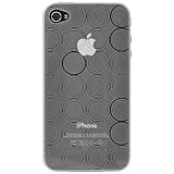 Amzer Circle TPU Skin Case for iPhone 4 - Clear (Fits AT&T & Verizon iPhone)