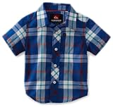 Quiksilver Baby-boys Infant Four Door Woven Shirt, Classic Blue, 18 Months