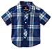 Quiksilver Baby-boys Infant Four Door Woven Shirt, Classic Blue, 18 Months