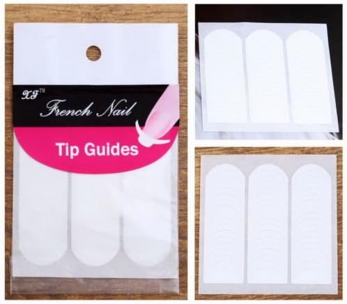 VoorShop(TM) Fashion French Manicure Form Fringe One Style Guides Sticker DIY Stencil