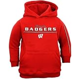 adidas Wisconsin Badgers Cardinal Toddler Team Vision Pullover Hoody Sweatshirt