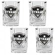 Houston Dynamo 4-Piece Square Shot Glass Set  (Primary Team Logo)
