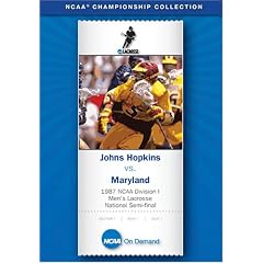 1987 NCAA Division I Men's Lacrosse National Semi-final - Johns Hopkins vs. Maryland