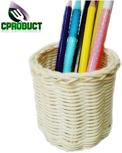 CProduct Rattan Storage Containers - Water Glasses Coaster - Woven Desk Organizer - Natural (Only Rattan Storage)