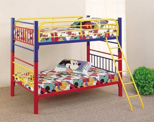 Twin Size Convertible Bunk Multicolor Finish