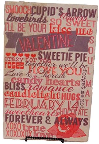 Cupids Arrow Marble Valentines Day Subway Art Tile