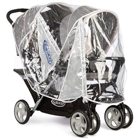 Graco Stadium Duo Stroller Raincover (Neutral)