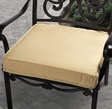 Sunbrella 20" Outdoor Chair Cushion in Buttery YellowCushion-KG-SC0646