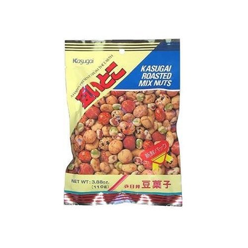 Kasugai - Roasted Mix Nuts (Peanut, Green Pea, Broad Bean) - 3.88 Oz by Kasugai