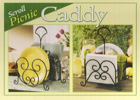 Scroll Wrought Iron Picnic Caddy