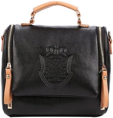 Angel Wings Korean Womens Handbags Messenger Bags Shoulder Bags Mothers Day Gifts (Black)