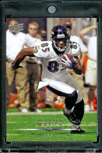 2008 Upper Deck #11???? Derrick Mason - Baltimore Ravens - NFL Trading Cards in a Protective Display Case!