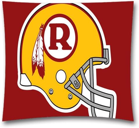 Popular Cotton Linen Square Decorative NFL Throw Pillow Case Crazy Cushion Cover nflWashington Redskins,Home Decor,Personalized Gift,18 "X18 "