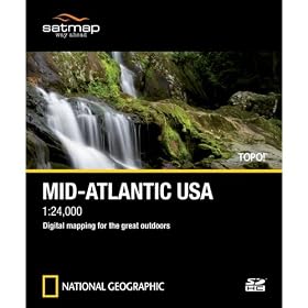 National Geographic TOPO! SD Card: Mid-Atlantic US