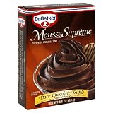 Oetker Mousse, Dark Chocolate, 3.1-Ounces (Pack of 12)