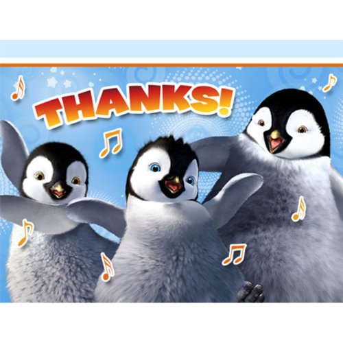 Happy Feet Party Thank (8 ct)