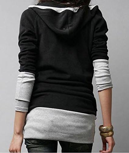 ASL Women Korea Casual Crew Neck Long Sleeve T-Shirts Plus Size 3XL Black