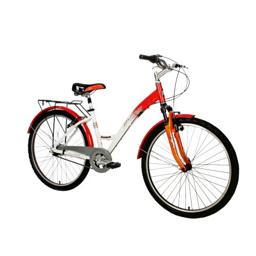 Women's Kettler Ibiza Bicycle - Pearl White/ Tangerine (15