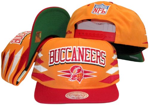 Mitchell & Ness Tampa Bay Buccaneers Orange-Red Retro Diamond Snapback Adjustable Hat