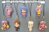 Anime Lucky Star Tiny Figure Keychain Kagami Pink Ponpon