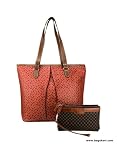 Ananta 7105-07 Red Brown Women's Tote Bag